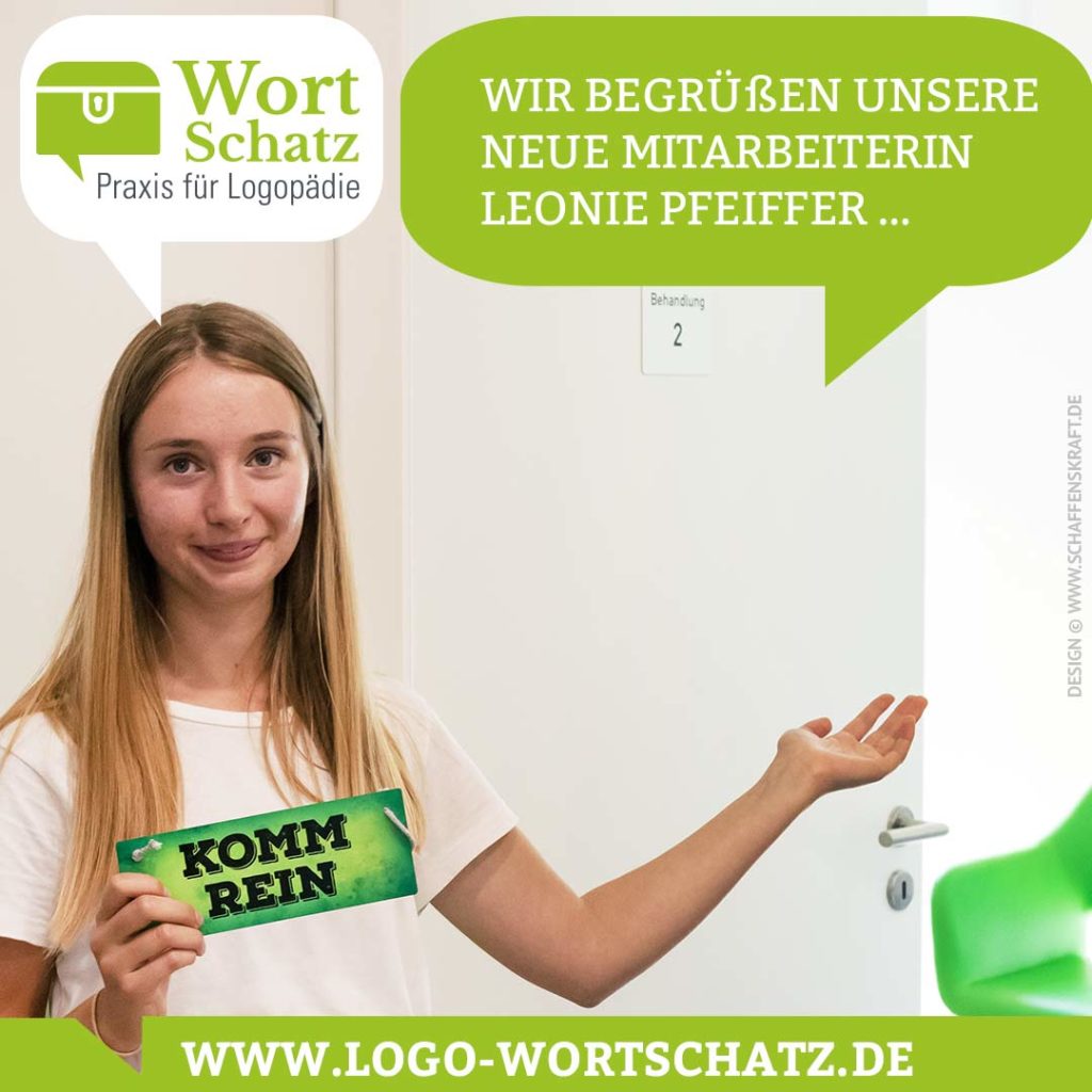 Wir begrüßen unsere neue Mitarbeiterin Leonie Pfeiffer …